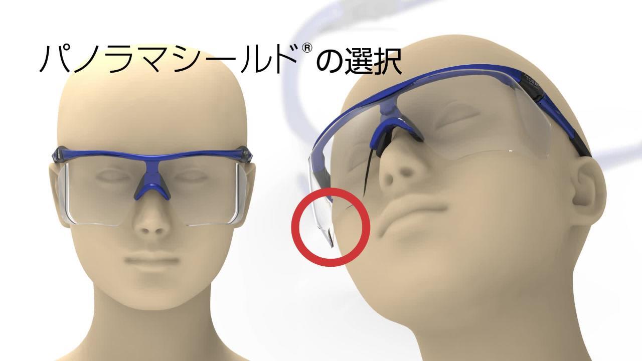 TORAYパノラマシールド（オーバーグラス）軽量設計