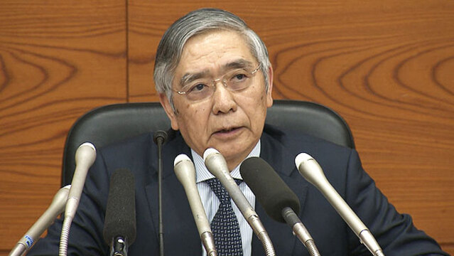 日銀総裁 引き続き緩和方向意識 大規模緩和を維持 日本経済新聞