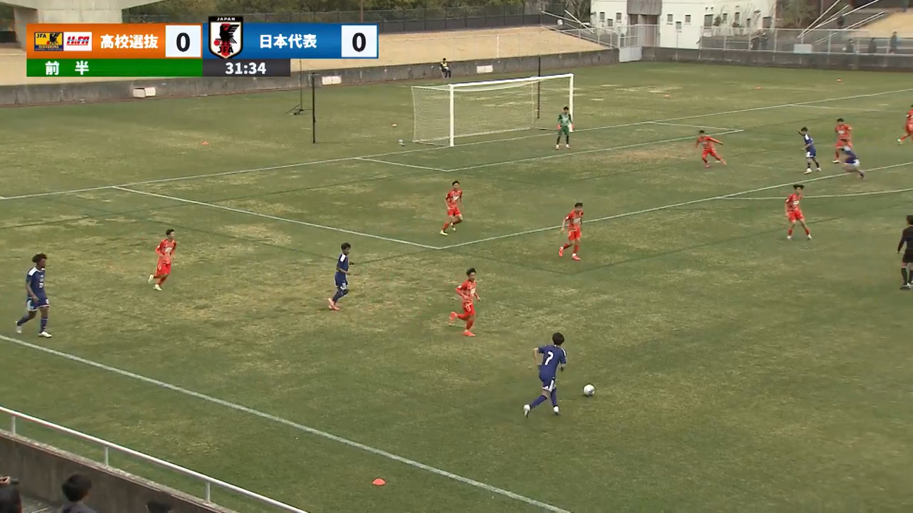 広島県高校選抜U-17 VS U-17日本代表【サッカーBalcom BMW CUP 3日目