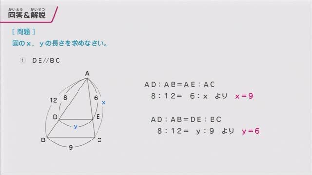 動画で学習 ２ 三角形と比の定理の逆 数学