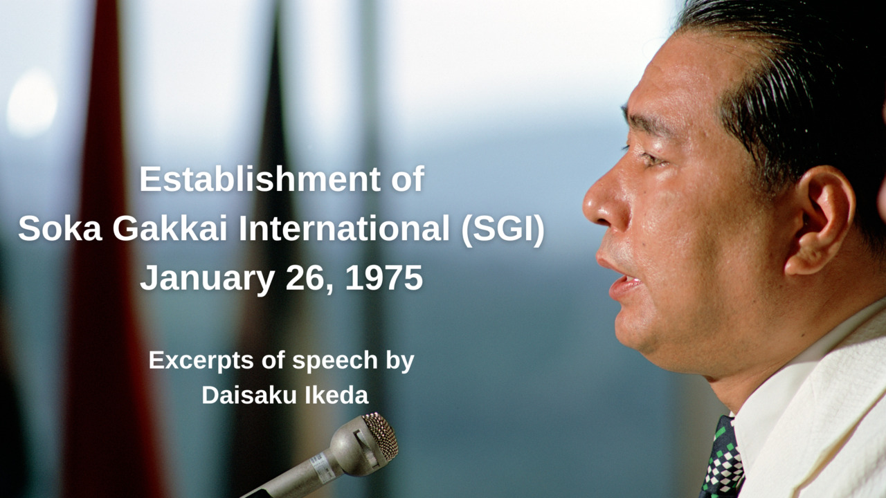1月26日「SGIの日」 | Soka Gakkai (global)