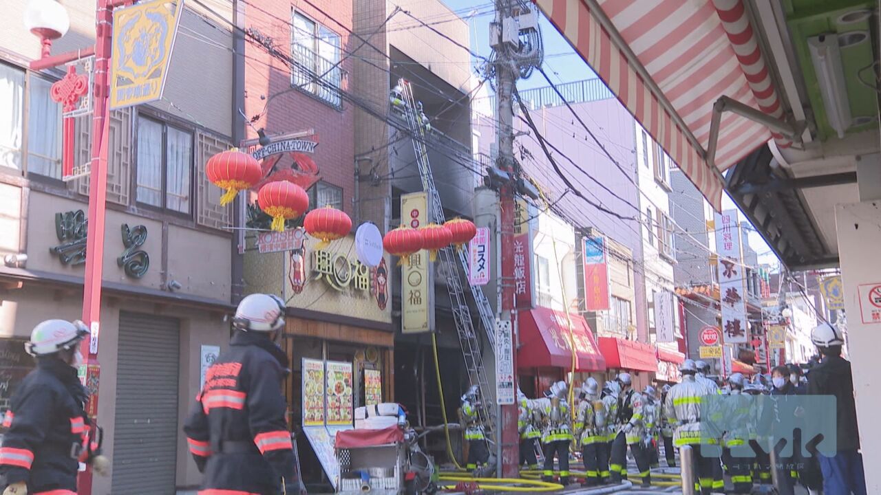 横浜中華街で火事　男性の遺体見つかる