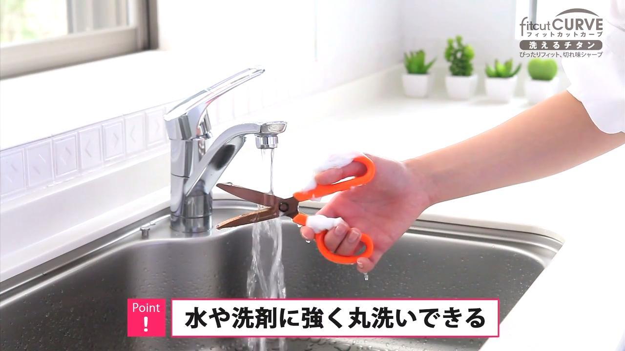 PLUS WEB CATALOG | はさみ | フィットカットカーブ 洗えるチタン | 34-554