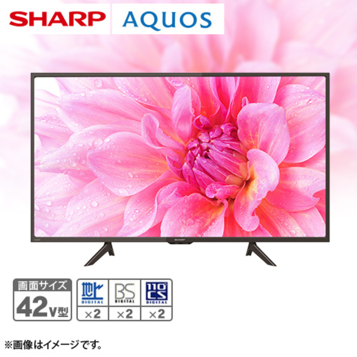 シャープ テレビ 42V型液晶テレビ アクオス 2T-C42BE1 設置取付なし