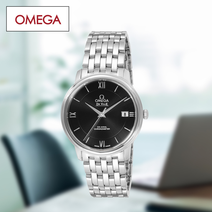 オメガ 腕時計 腕時計 デ・ヴィル プレステージ メンズ ブラック 424.10.37.20.01.001 通販【ジャパネット公式】