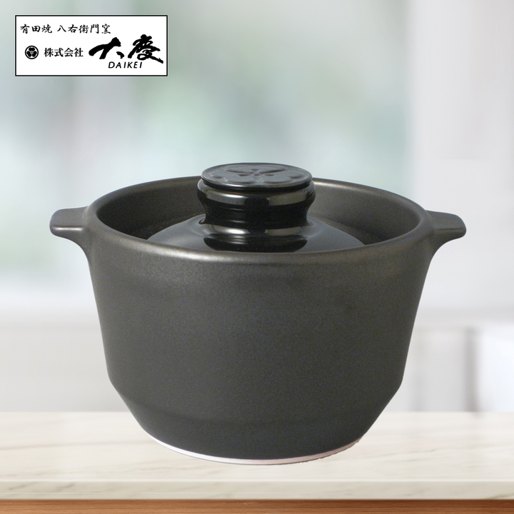 大慶 鍋・フライパン 有田焼 究極のごはん鍋HACHI 3合炊 CRC-HACHI3