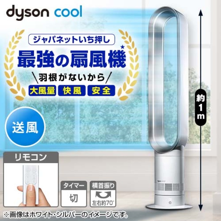 ダイソン 冷暖房機器 Cool AM07扇風機 ホワイト・シルバー AM 07 DC WS