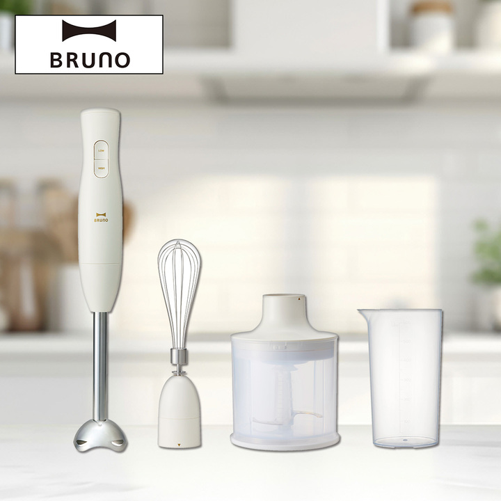 BRUNO マルチスティックブレンダー 2　BOE140-IV　新品 Amazon | BRUNO ブルーノ マルチスティックブレンダー2 離乳食 1