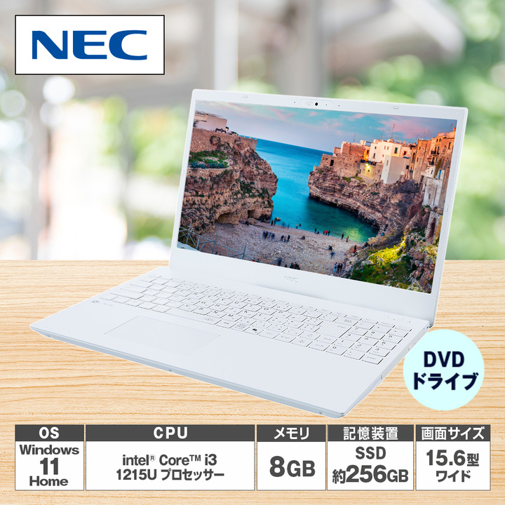 45秒動画_NEC ノートパソコン LAVIE N15 N1530／JAW-HE パール