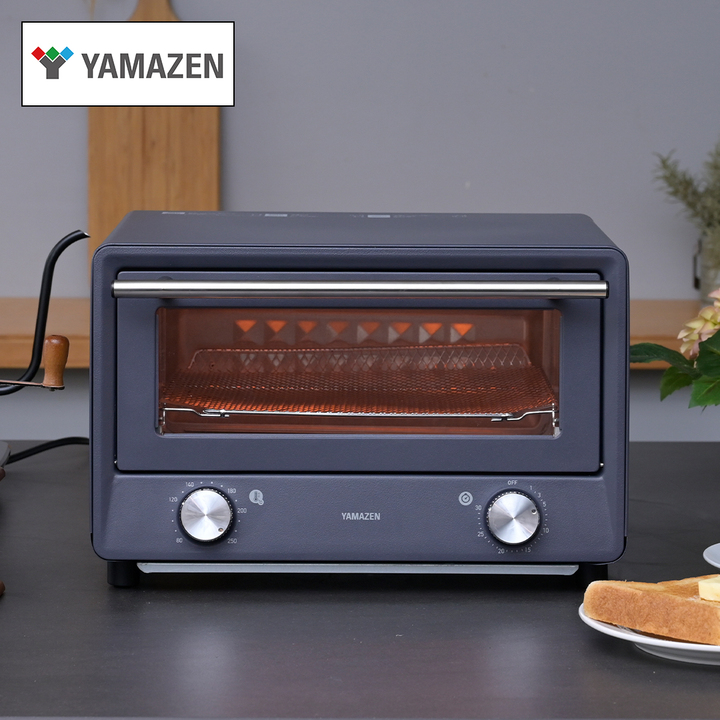 美品　山善オーブントースターYTU-DC130(BG) 2024年製 YTU-DC130(BG) Open Toaster 4枚焼き YAMAZEN(山善) ブルー