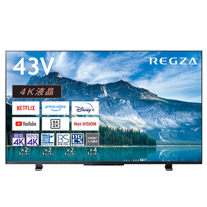 TVS REGZA テレビ 4K液晶テレビ レグザ 43V型 43M550M