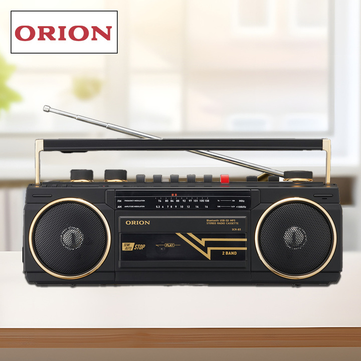 45秒動画 ORION Bluetooth搭載ステレオラジカセ ブラック