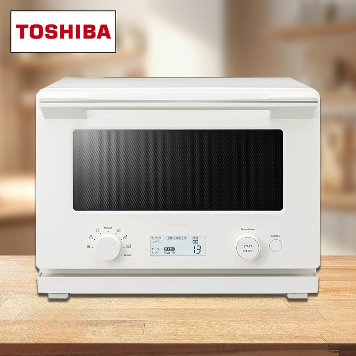 東芝 レンジ・トースター リベイクオーブンレンジ ミルキーホワイト ER