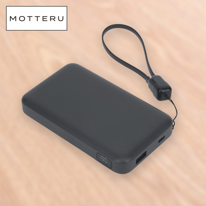 MOTTERU 電池 準固体モバイルバッテリー 10000mAh PD30W対応 