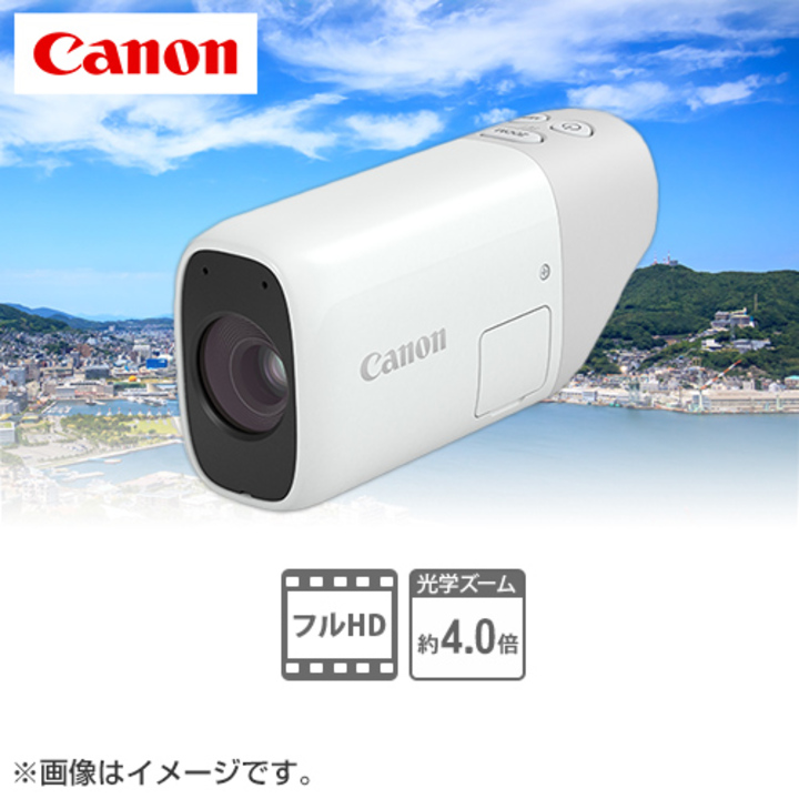 キヤノン　デジタルカメラ　PowerShot　ZOOM　ホワイト　PS ZOOMｍｉｃｒｏＳＤＨＣ／ＡＣアダプターセット