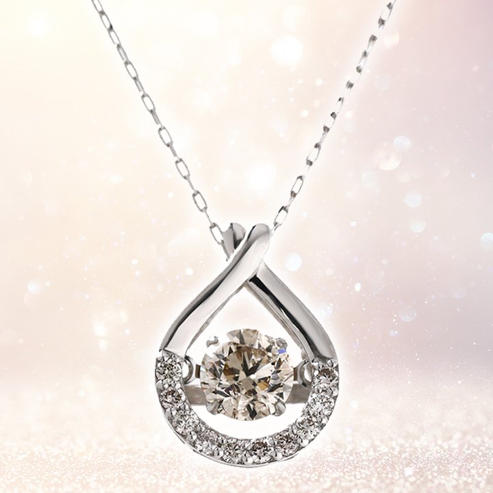 【希少・美品】DANSK フレームストーン 8点セット 宝飾・貴金属 プラチナ 0.6ct ダンシングストーンネックレス FTW