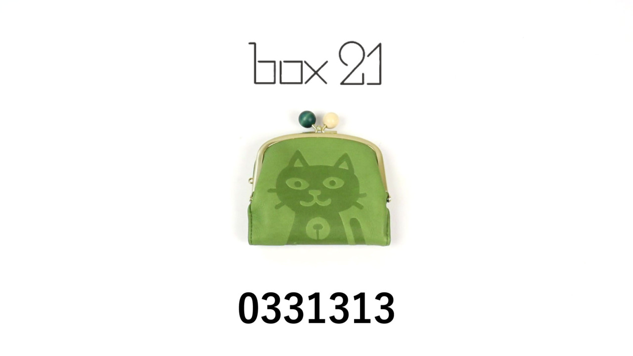 楽天市場】ねこ柄 がま口 二つ折り財布 box21 ボックス ジュジュアンド 