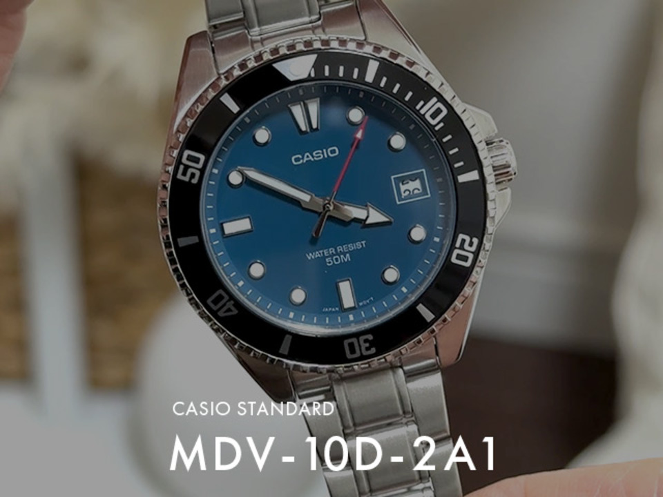 未使用】CASIO STANDARD MDV-10D-1A1 腕時計　カシオ スタンダード（CASIO） 並行輸入品 10年保証 日本未発売 CASIO