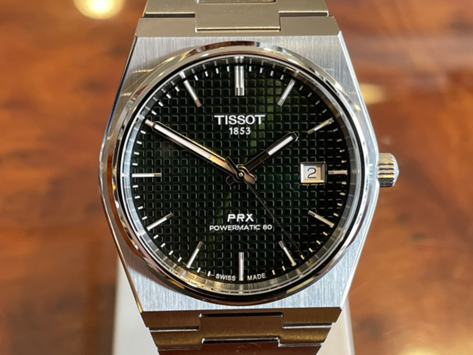 楽天市場】【あす楽】 TISSOT ティソ 腕時計 PRX ピーアールエックス パワーマティック80 グリーン文字盤 T137.407.11.091.00  PRX オートマチック : ｅ-優美堂楽天市場店