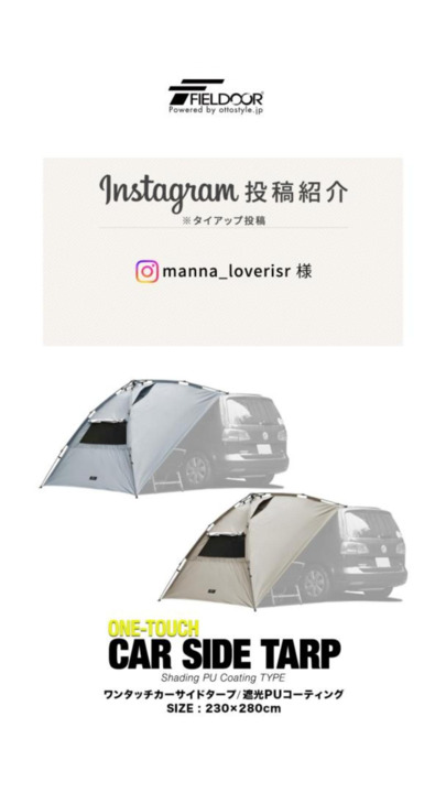 楽天市場】【楽天1位】 FIELDOOR タープ テント 230cm×280cm 車