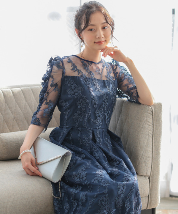 楽天市場】結婚式 ドレス パーティードレス レディース レース