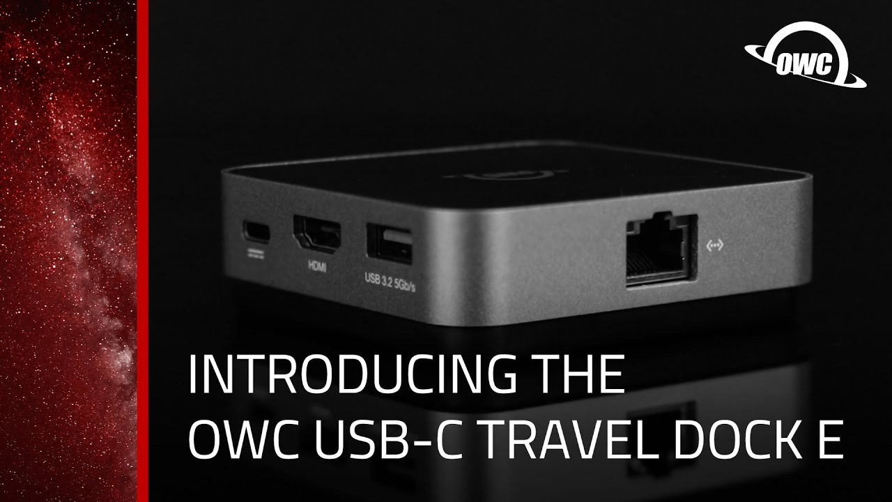 楽天市場】【国内正規品】 OWC USB-C TRAVEL DOCK E （OWC USB-C トラベル ドック E）USB 3 Type-A ×2  / HDMI 2.0 / SDカードリーダー / ギガビットイーサネット / USB-C（電源パススルー） / 6ポート拡張 / 4K / 100W  : OWCストア
