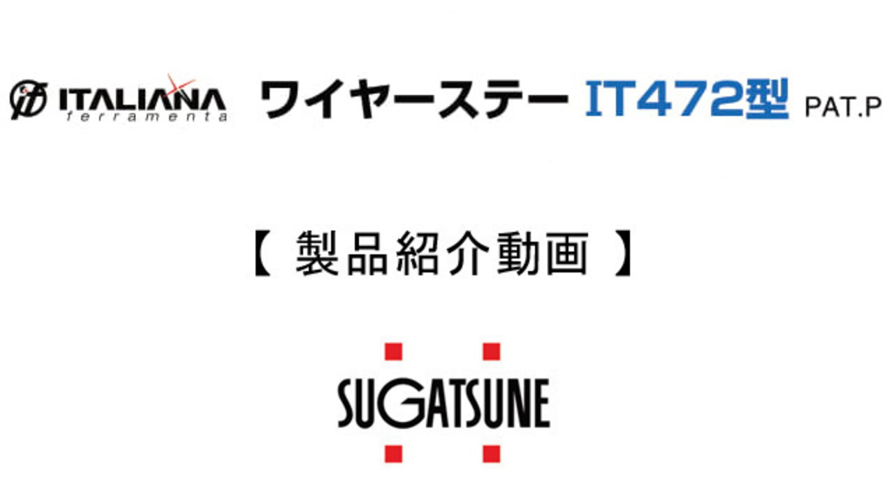 楽天市場】LAMP スガツネ工業ワイヤーステー IT472型品番 IT47235020AE