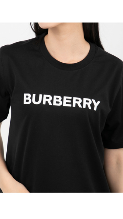 BURBERRY Tシャツ 半袖カットソー 8056724 A1464 ロゴT BURBERRY バーバリー Tシャツ 半袖カットソー トップス ホワイト