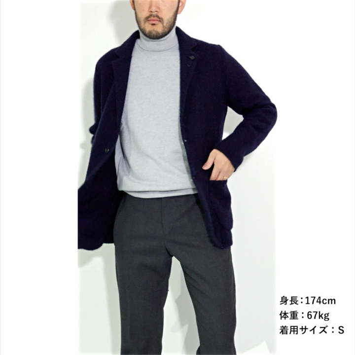 LARDINI ネイビー　ウールアルパカ　ニット　ジャケット 楽天市場】ラルディーニ LARDINI ベビーアルパカ ニット