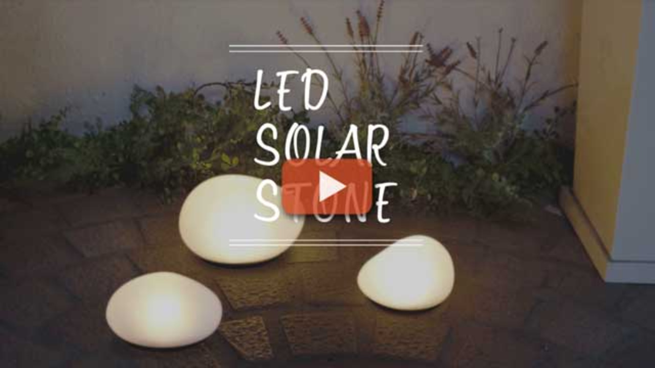 楽天市場】ガーデンライト ソーラーストーン センサー式 Sサイズ LED 