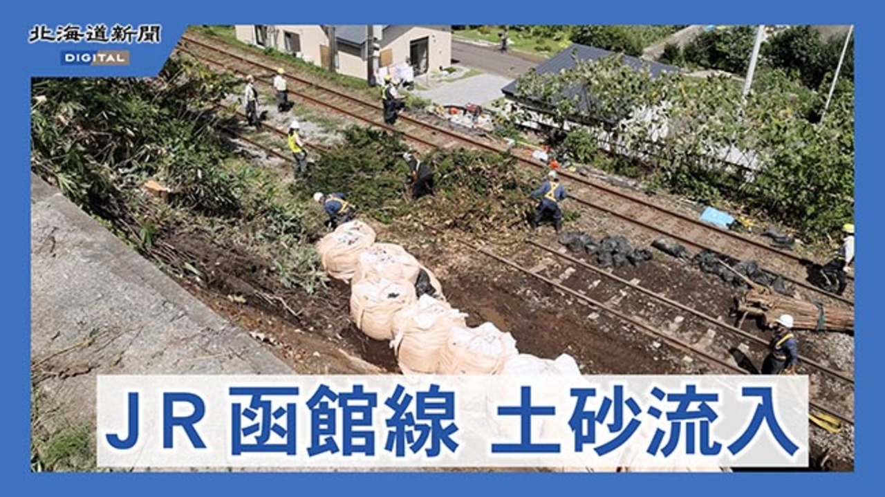 JR函館線が倒木と列車接触 一時運転見合わせ 北海道森町（動画