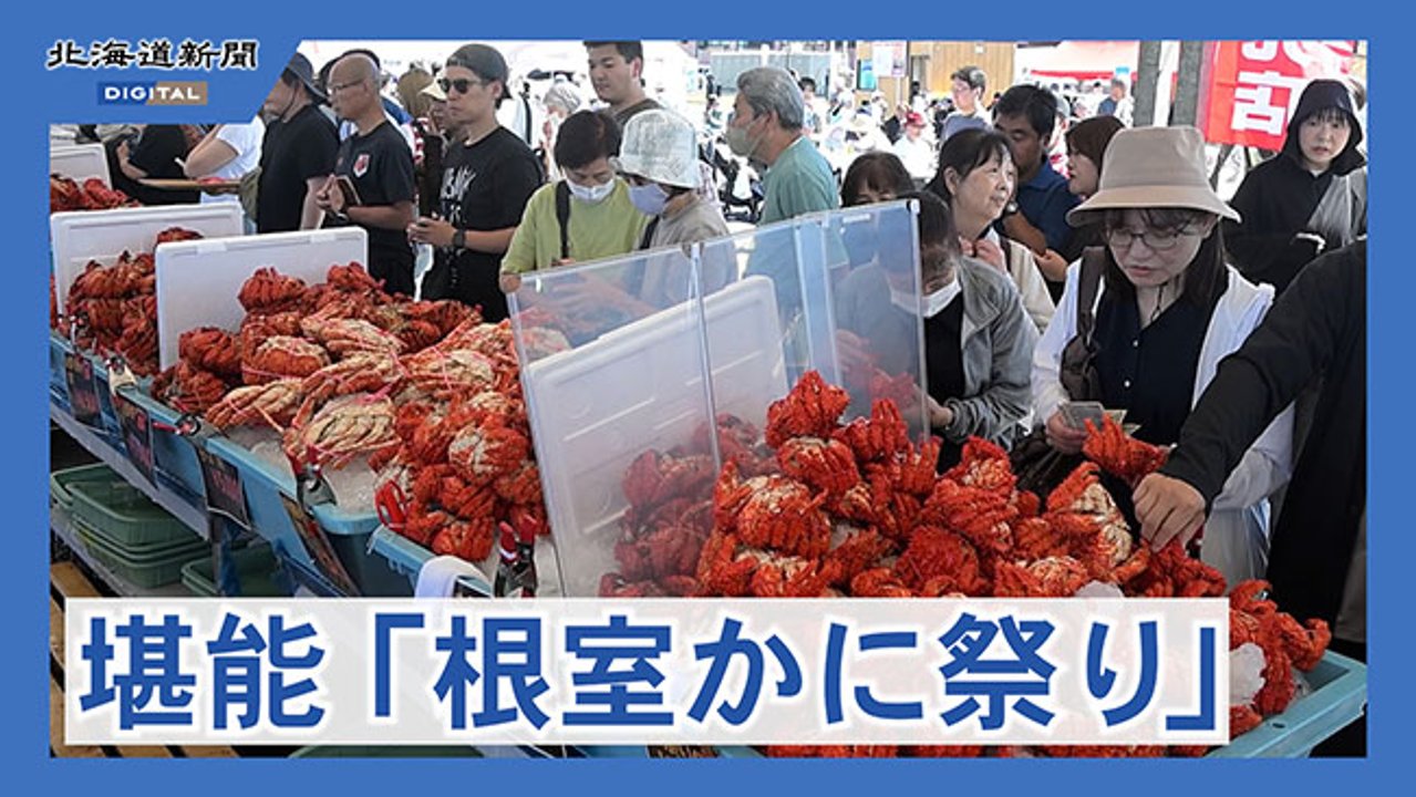 根室かに祭りが開幕　花咲ガニ不漁でも３～４トン提供