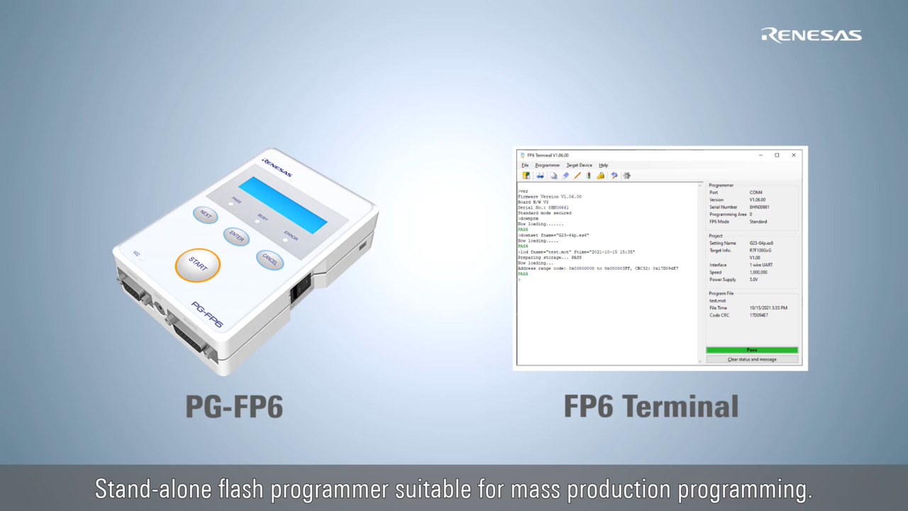 Flash Programming Introduction How To Use PG-FP6 (Basic Operation Edition)