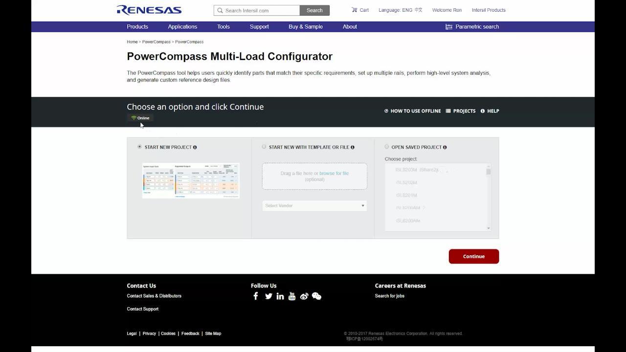 PowerCompass Part 1: Entry Page