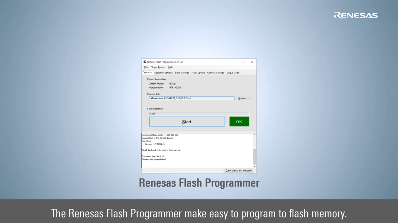 Flash Programmer Quick Start Guide - Comparison of Renesas Flash Programmer  and PG-FP6