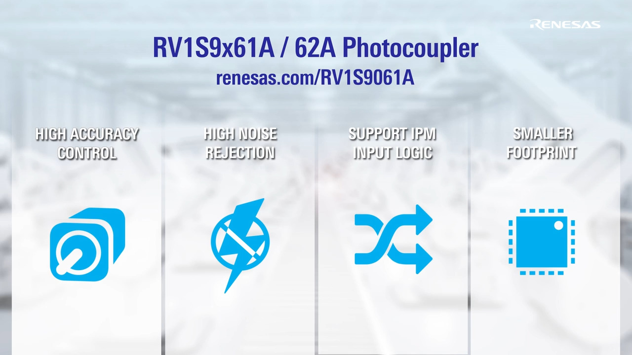 RV1S9X61A/62A Photocoupler for IPM Drive Overview