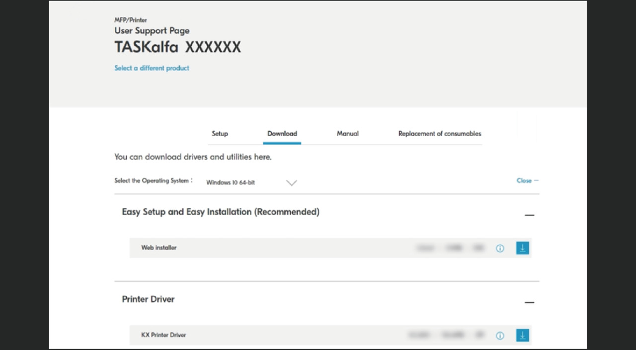 User Support Page | KYOCERA Document Solutions