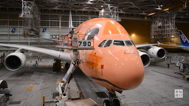 「空飛ぶウミガメ」3号機、10月初めてハワイへ　営業前に機体洗浄