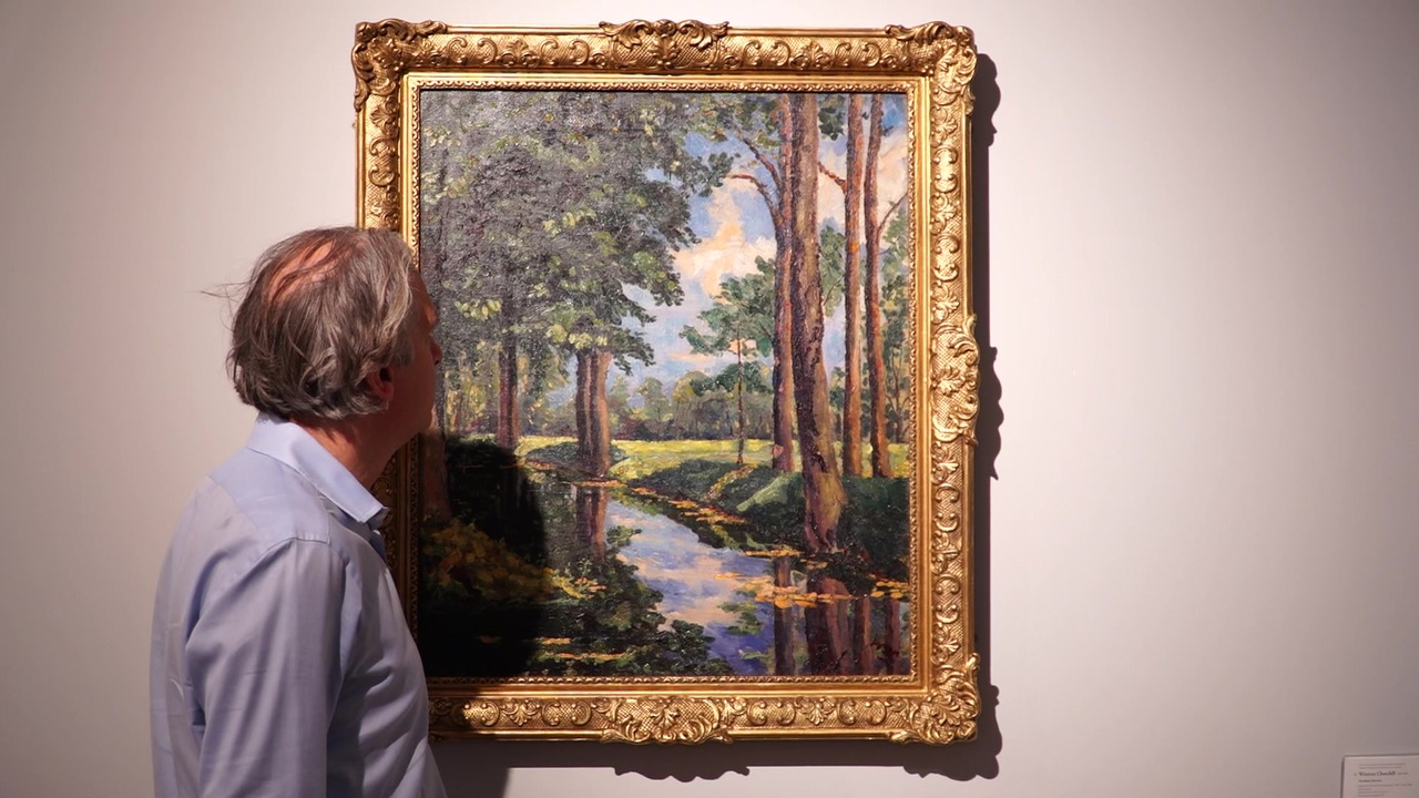 動画 チャーチルが海運王オナシスに贈った風景画 2億円で落札 写真1枚 国際ニュース Afpbb News
