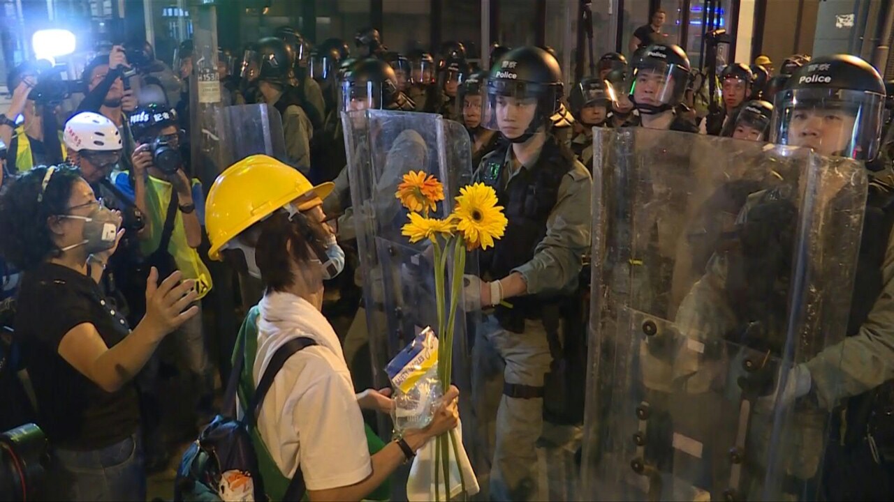 動画 香港 反政府派が市中心部で大規模デモ 7週連続 現場の映像 写真1枚 国際ニュース Afpbb News