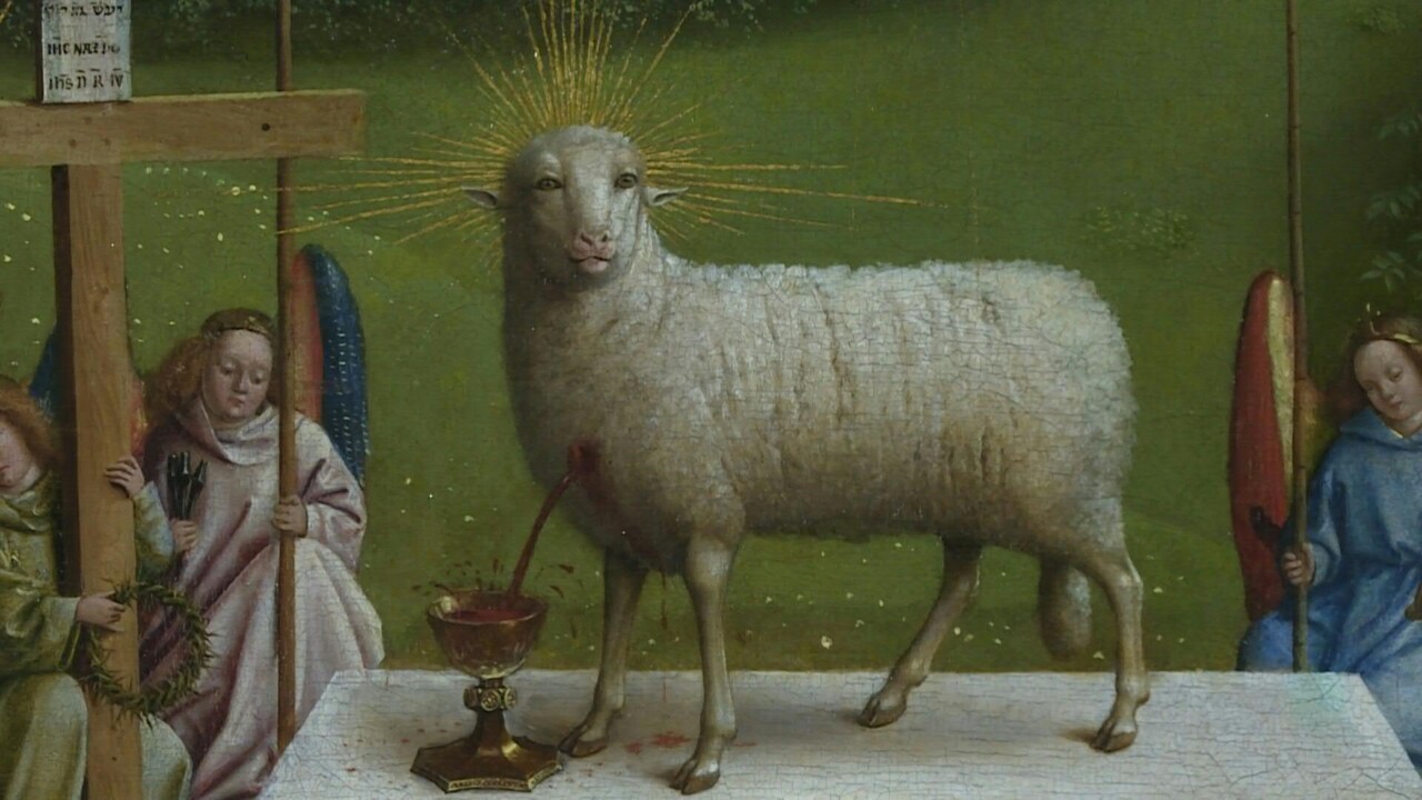 動画 ヘントの祭壇画 神秘の子羊 一部修復作業終了 来月公開 写真1枚 国際ニュース Afpbb News