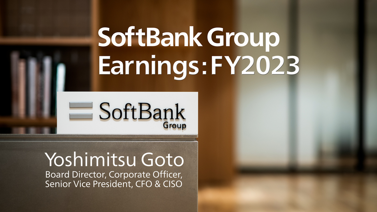 [Short Video] SoftBank Group Earnings : FY2023 by Yoshimitsu Goto, Board Director, Corporate Officer, Senior Vice President, CFO & CISO（英語）