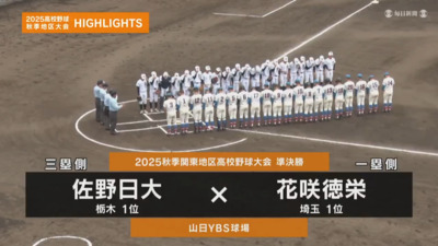 花咲徳栄－佐野日大　関東・準決勝ハイライト