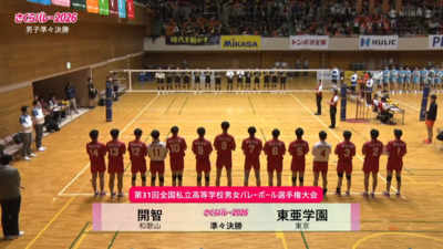 フルマッチ 男子準々決勝 開智―東亜学園