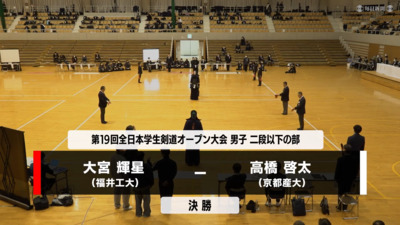 【二段以下】男子決勝