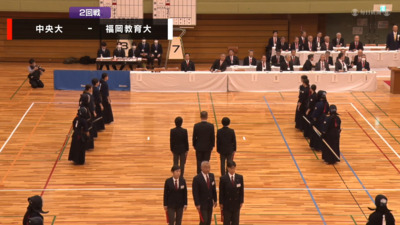【第3試合場】第43回全日本女子学生剣道優勝大会　2回戦～準々決勝