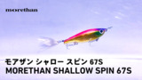 【水中動画】モアザン シャロー スピン67S