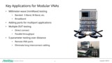 Application Advantages of Modular VNA Architectures