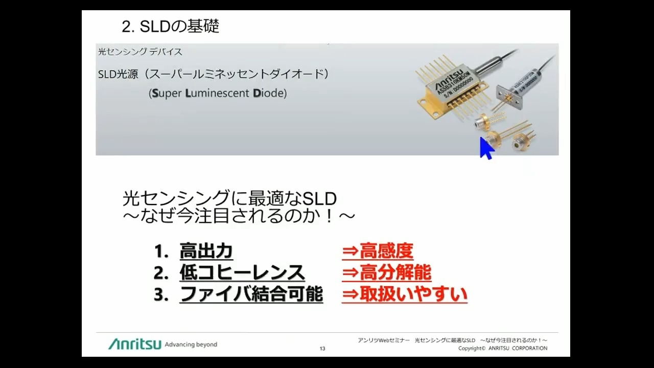 波長掃引光源技術セミナー動画